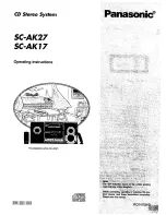 Panasonic SC-AK17 Operating Instructions Manual preview