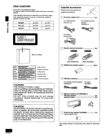 Предварительный просмотр 2 страницы Panasonic SC-AK17 Operating Instructions Manual