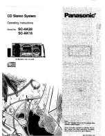 Panasonic SC-AK18 Operating Manual preview