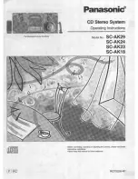 Preview for 1 page of Panasonic SC-AK24 Operating Instructions Manual