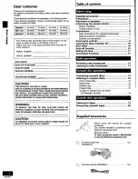 Preview for 2 page of Panasonic SC-AK24 Operating Instructions Manual