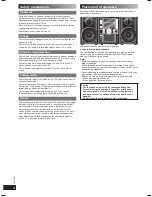 Предварительный просмотр 4 страницы Panasonic SC-AK270 Operating Instructions Manual