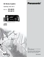 Panasonic SC-AK28 Operating Instructions Manual preview