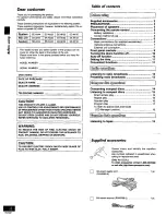 Preview for 2 page of Panasonic SC-AK44 Operating Instructions Manual