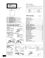 Preview for 2 page of Panasonic SC-AK50 Operating Instructions Manual