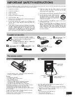 Предварительный просмотр 3 страницы Panasonic SC-AK630K - Nitrix Mini System Operating Instructions Manual