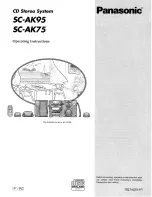 Предварительный просмотр 1 страницы Panasonic SC-AK75 Operating Instructions Manual