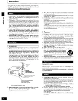 Preview for 4 page of Panasonic SC-AK90 Operating Instructions Manual