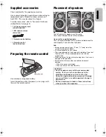 Предварительный просмотр 5 страницы Panasonic SC-AKX18 Owner'S Manual