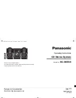 Panasonic SC-AKX54 Operating Instructions Manual preview