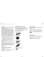 Preview for 4 page of Panasonic SC-AKX73 Owner'S Manual