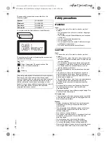 Предварительный просмотр 2 страницы Panasonic SC-AKX910 Operating Instructions Manual