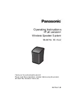 Preview for 1 page of Panasonic SC-ALL2 Operating Instructions Manual
