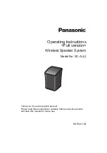 Panasonic SC-ALL2 Operating Instructions Manual предпросмотр