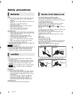 Preview for 2 page of Panasonic SC-ALL6 Operating Instructions Manual