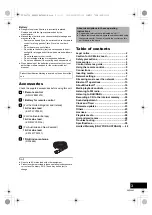 Preview for 3 page of Panasonic SC-ALL7CD Operating Instructions Manual