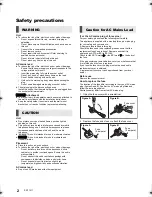Preview for 2 page of Panasonic SC-ALL9 Operating Instructions Manual
