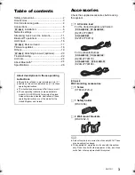 Preview for 3 page of Panasonic SC-ALL9 Operating Instructions Manual