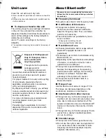 Preview for 24 page of Panasonic SC-ALL9 Operating Instructions Manual