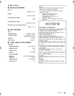 Preview for 27 page of Panasonic SC-ALL9 Operating Instructions Manual