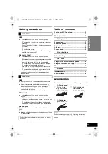 Preview for 3 page of Panasonic SC-AP01 Operating Instructions Manual