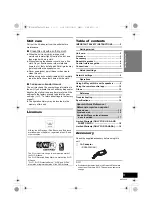 Preview for 3 page of Panasonic SC-AP01 Owner'S Manual