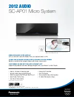 Preview for 1 page of Panasonic SC-AP01 Specification