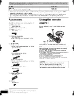 Предварительный просмотр 6 страницы Panasonic SC-BFT800 Operating Instructions Manual