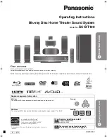 Panasonic SC-BT100P-K Operating Instructions Manual предпросмотр