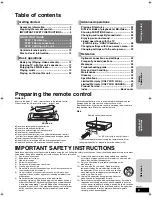 Preview for 3 page of Panasonic SC-BT100P-K Operating Instructions Manual