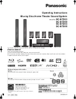 Panasonic SC-BT200 Operating Instructions Manual preview