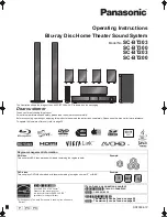 Panasonic SC-BT200 Operating Instructions Manual предпросмотр