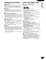 Предварительный просмотр 3 страницы Panasonic SC-BT205 Operating Instructions Manual