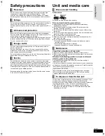 Preview for 3 page of Panasonic SC-BT207 Operating Instructions Manual