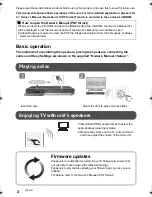 Preview for 2 page of Panasonic SC-BTT105 Owner'S Manual