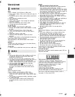 Preview for 47 page of Panasonic SC-BTT105 Owner'S Manual