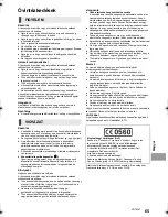 Preview for 65 page of Panasonic SC-BTT105 Owner'S Manual