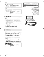 Preview for 70 page of Panasonic SC-BTT105 Owner'S Manual