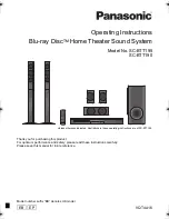 Panasonic SC-BTT195 Operating Instructions Manual preview