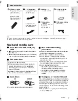 Предварительный просмотр 7 страницы Panasonic SC-BTT195 Operating Instructions Manual