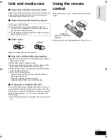 Предварительный просмотр 7 страницы Panasonic SC-BTT262 Operating Instructions Manual