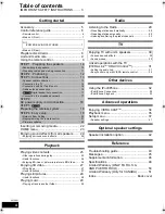 Preview for 4 page of Panasonic SC-BTT270 Owner'S Manual