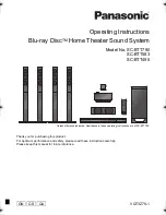 Panasonic SC-BTT290 Operating Instructions Manual preview