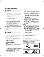 Предварительный просмотр 2 страницы Panasonic SC-BTT290 Operating Instructions Manual