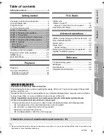 Предварительный просмотр 3 страницы Panasonic SC-BTT290 Operating Instructions Manual