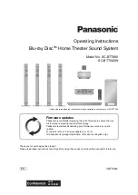 Panasonic SC-BTT500W Operating Instructions Manual preview