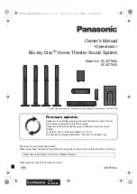 Panasonic SC-BTT505 Owner'S Manual preview