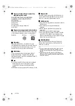 Предварительный просмотр 8 страницы Panasonic SC-BTT505 Owner'S Manual