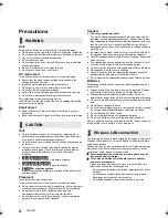 Предварительный просмотр 2 страницы Panasonic SC-BTT880 Operating Instructions Manual