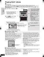 Preview for 20 page of Panasonic SC-BTX70 - 1080p Premium Blu-ray Compact Home Theater System Operating Instructions Manual